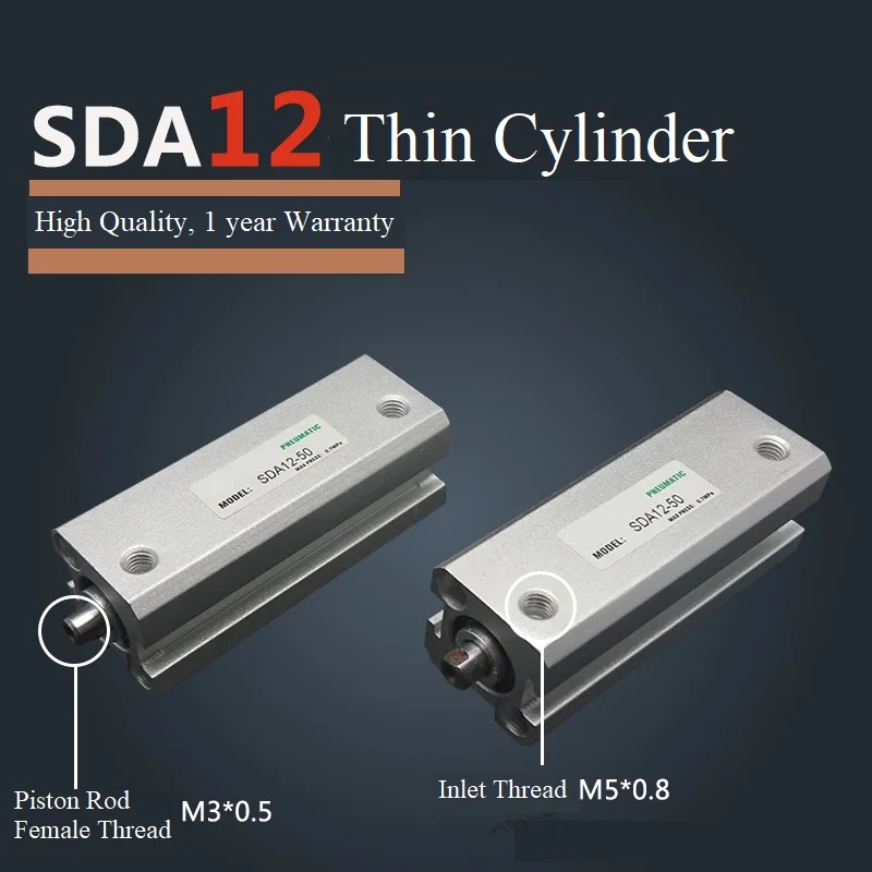 

Airtac Type Small Pneumatic Thin Cylinder SDA12*5/10/15/20/25/30/40/50S-B