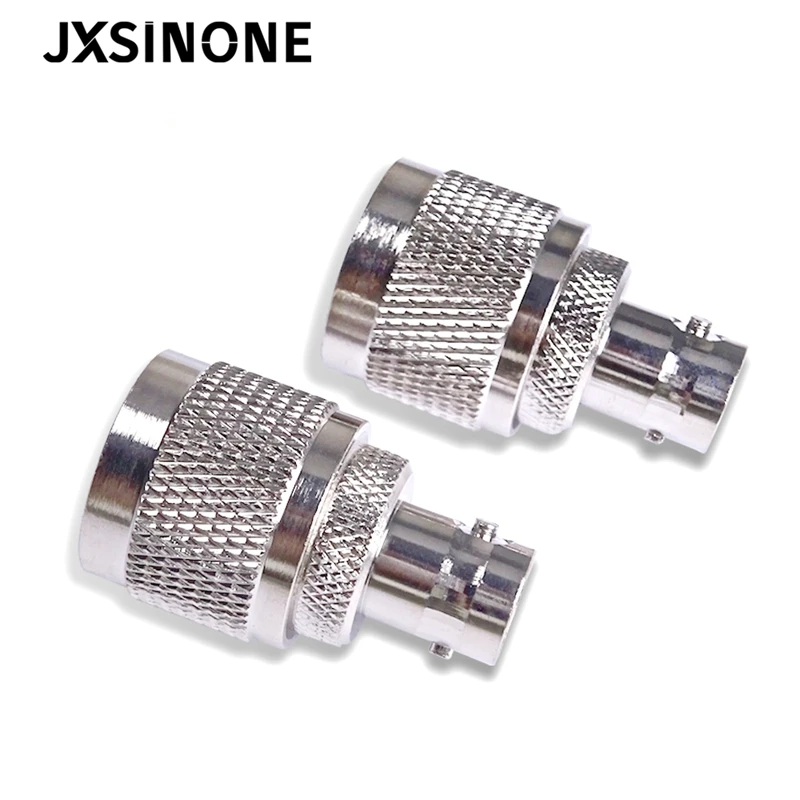 JXSINONE 1 шт. BNC Гнездовой разъем к UHF PL259 штекер RF, адаптер никелированный медный разъем коаксиальный для радиоантенны антенны
