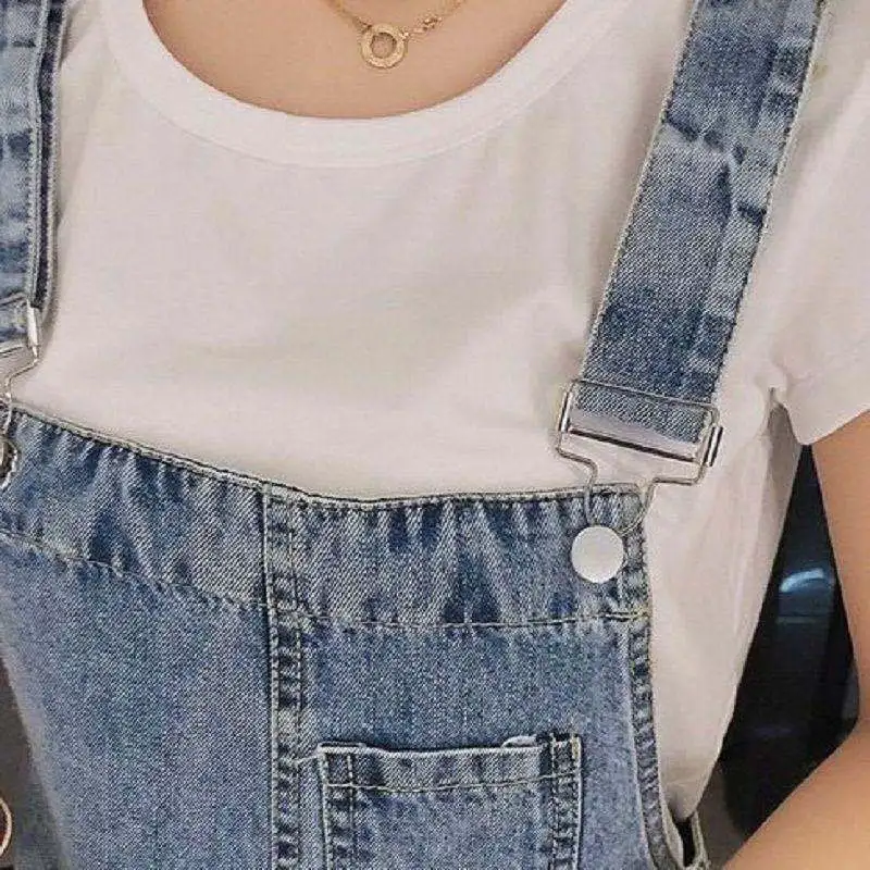 Women Denim Braces Shorts Summer New Embroidery High Quality Women Overalls New Style Women Jumpsuits