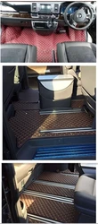 High quality!Custom full set car floor mats for Right hand drive Volkswagen Multivan T6 2022-2016 6 7 seats waterproof carpets