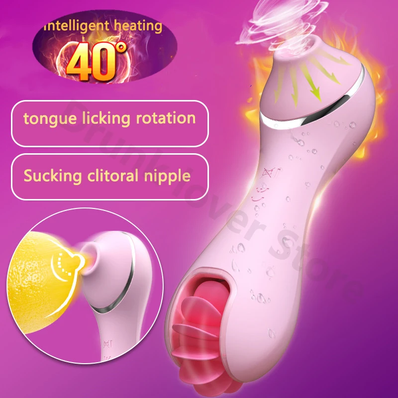 

Smart Heating Lick sucking G Spot Vibrator For Woman Nipple Clit Sucker Clitoris Stimulation Masturbator Toys Oral Sex machine