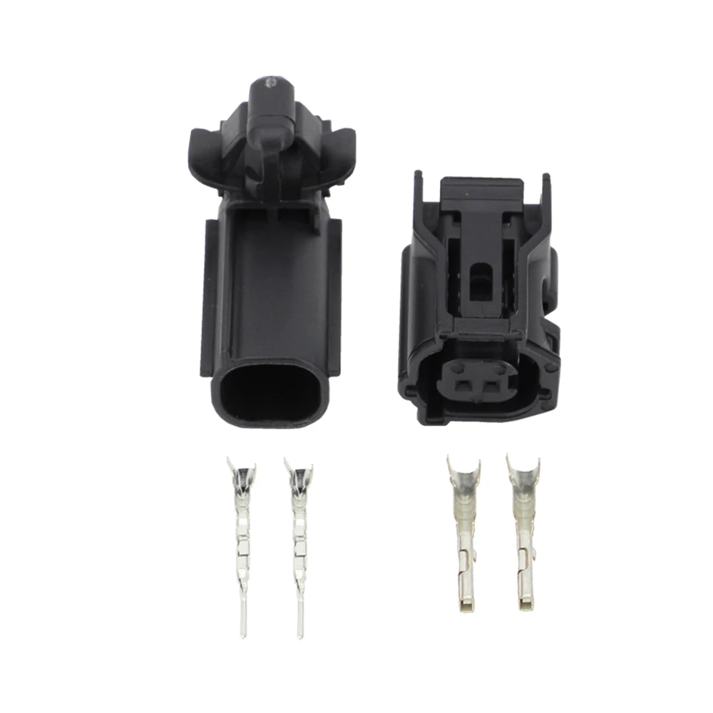 5 Sets 2 Pin Automotive Connectors 2 Holes Plug Car Connector with Side Wall DJ7025Y-0.6-11/21 2P