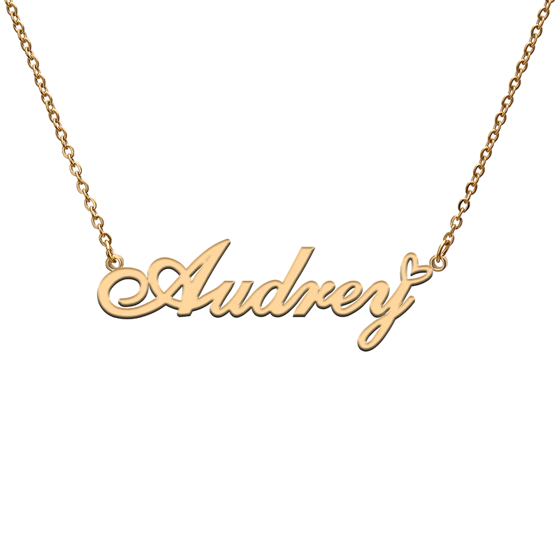 

Custom Personalized Name Necklaces for Audrey Best Friends Birthday Christmas Mother Days Jewelry Gifts