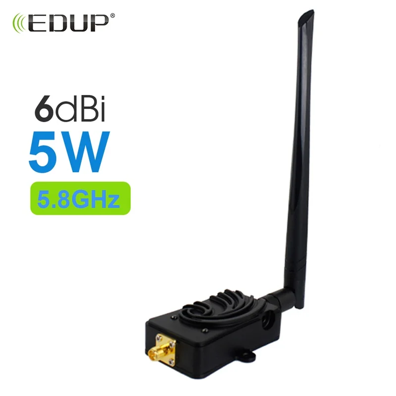 EDUP WiFi Booster WiFi Power Amplifier 2.4GHz 4W WiFi Signal Booster Wireless Range Repeater for WiFi Router Accessories Antenna