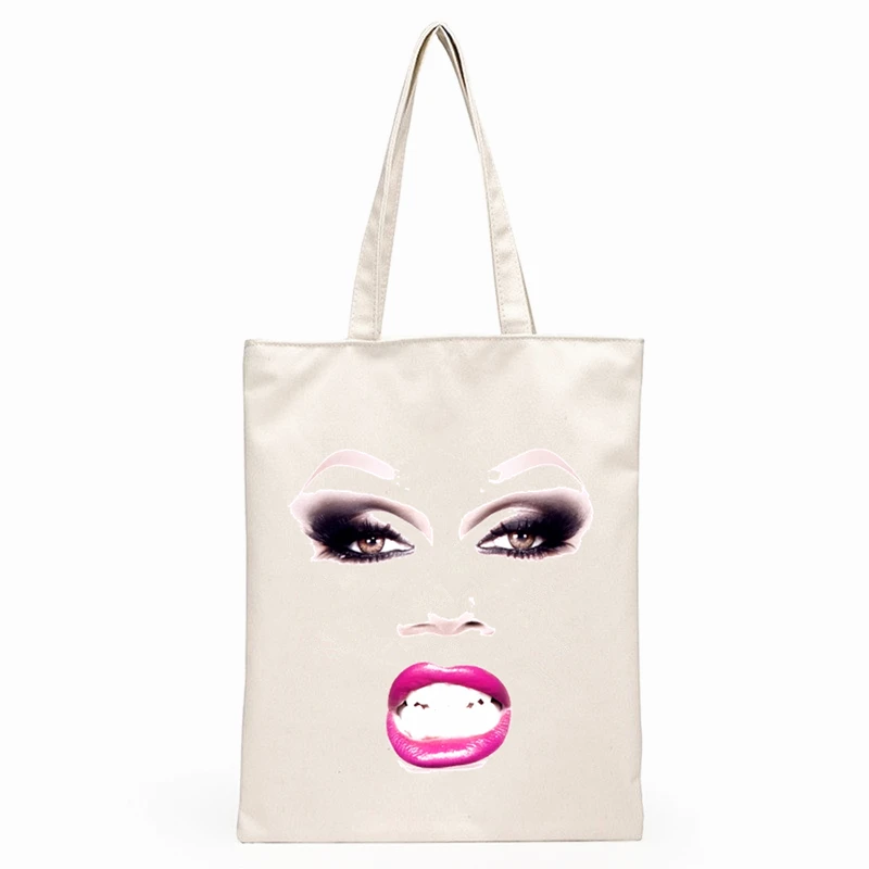 RuPaul Not today Satan Not today RuPaul's Drag Race bolsa de lona para compras regalo para estudiante amigo bolso Shopper reutilizable