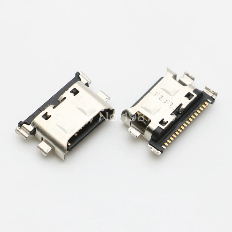 

100pcs Type C 18Pin Mini Connector Mobile Charing Port For Samsung Galaxy A20 A205F A30 A305F A40 A50 A505F A70 Micro USB Socket