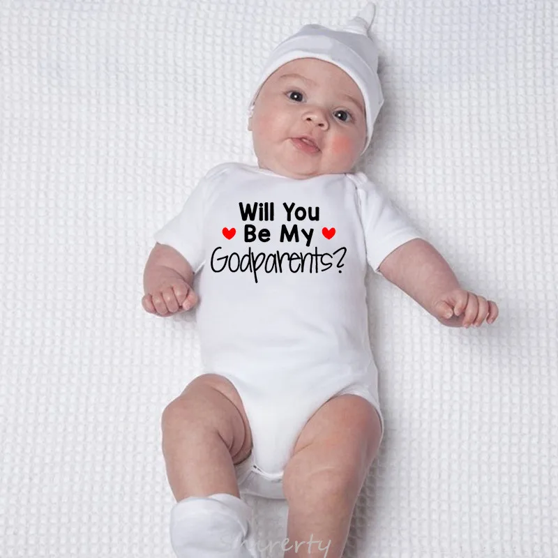 سوف تكون بلدي العرابة الطفل ارتداءها الصيف القطن الوليد طفلة الصبي قصيرة الأكمام بذلة وتتسابق الملابس #2