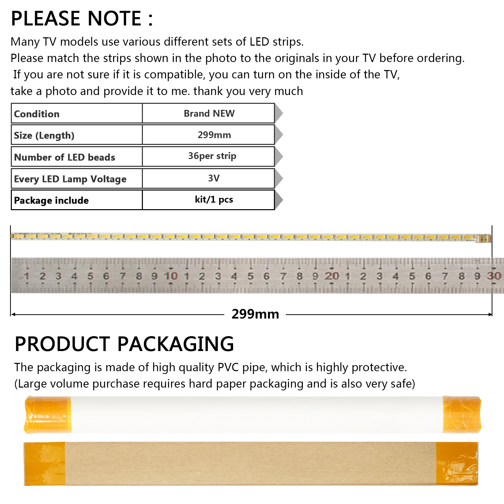 LED Backlight For Samsung 23.6\