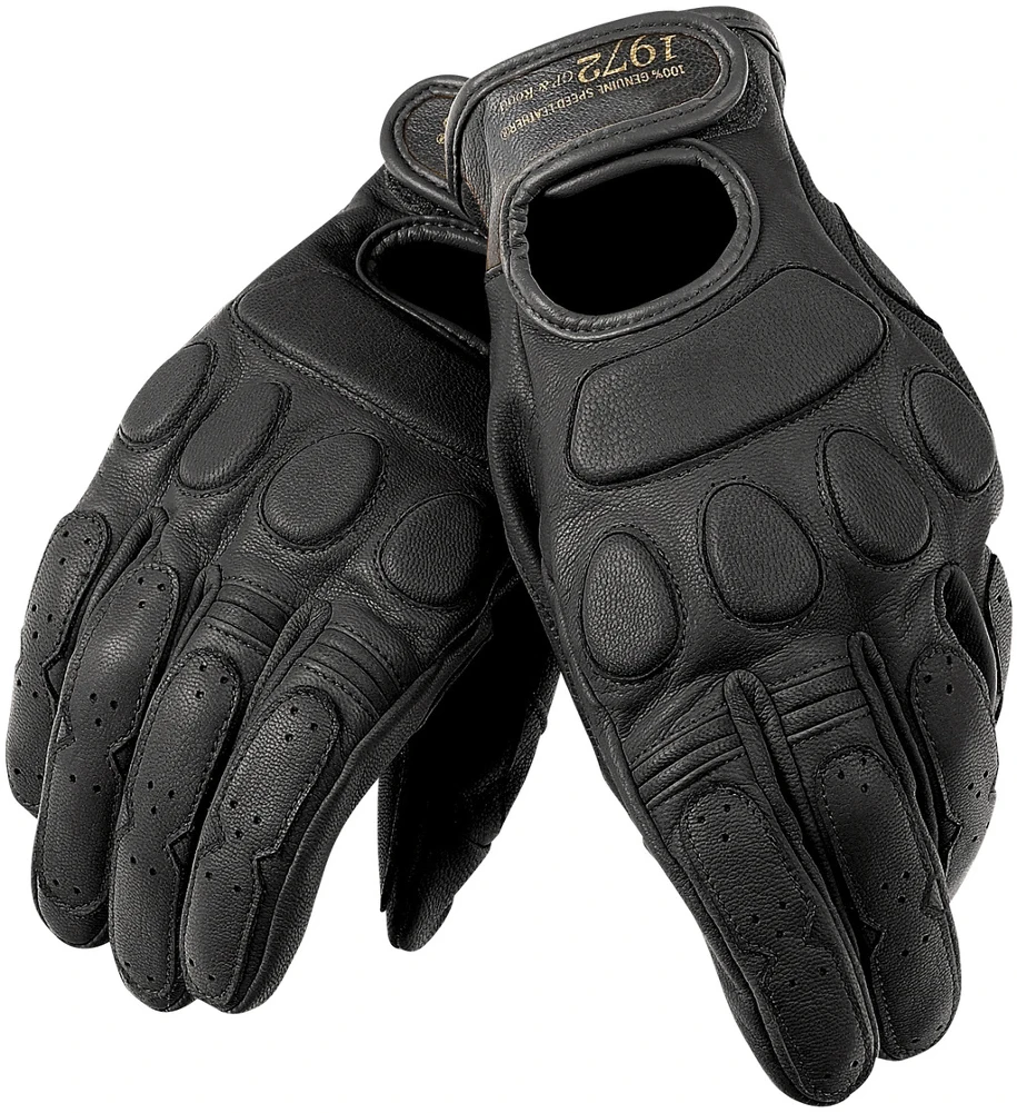 Motorbike Urban Retro Leather Glove Motorcycle Downhill Bike Motocross Leather Short Gloves