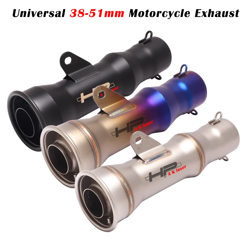 

Universel 38 - 51mm Motorcycle Exhaust HP Pipe Escape Moto GP Muffler Scooter DB Killer For DUKE 125 MT03 CRF 230 TNT 125 XLR125