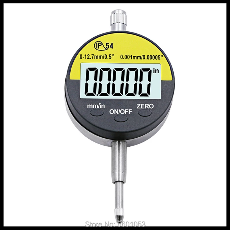 Imagem -03 - Micrômetro Digital à Prova de Óleo 0.01 mm 0.001 mm Métrica Eletrônica Polegada 012.7 mm 0.5 025.4 mm Precisão Ip54