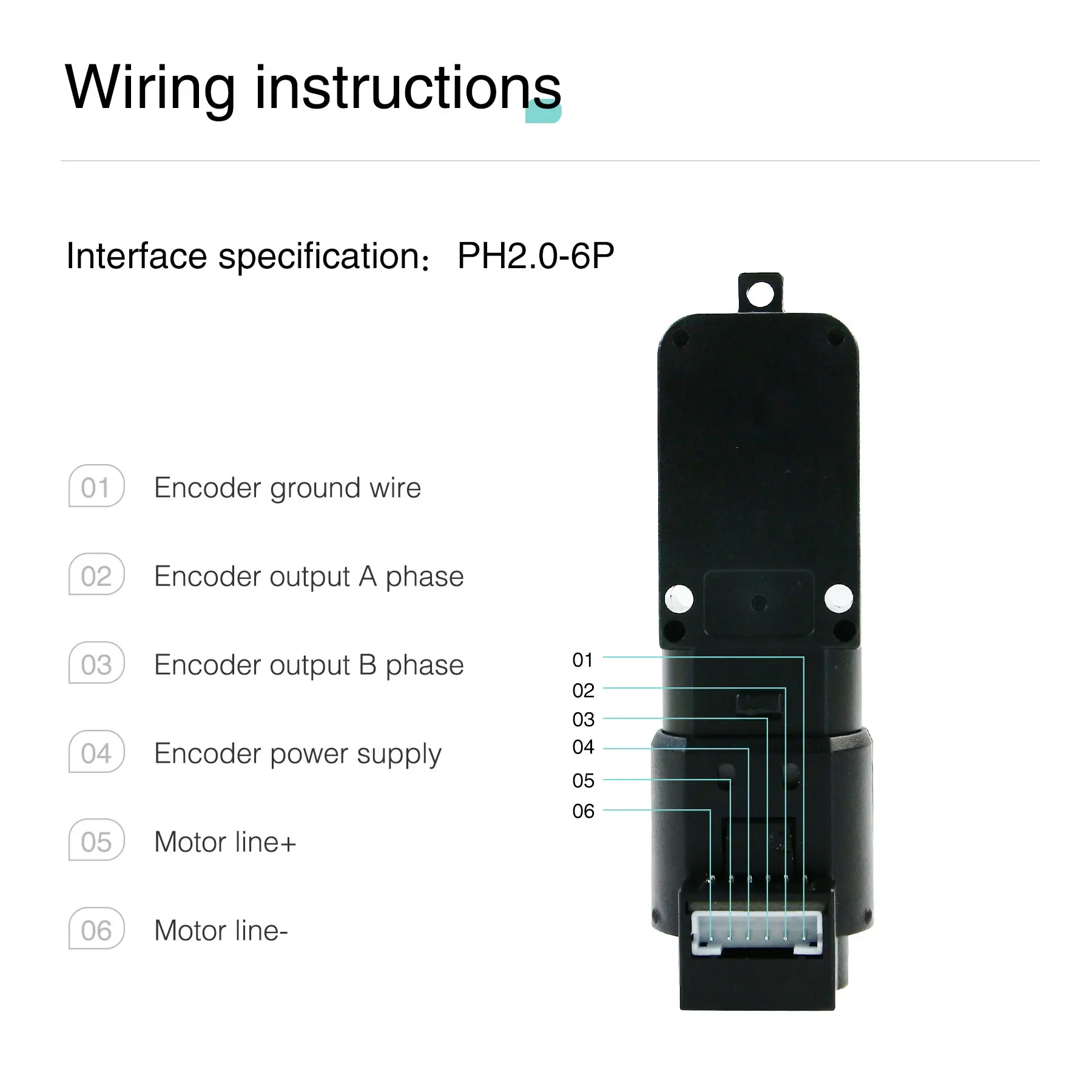 Yahboom TT DC Gear Motor AB Phase Reduced Motor with Encoder with Bracket for DIY Smart Balance Car