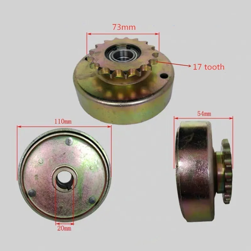 

168F 170F GX160 Gasoline engine clutch 428 Gear automatic clutch for Go kart modification Agricultural machinery parts