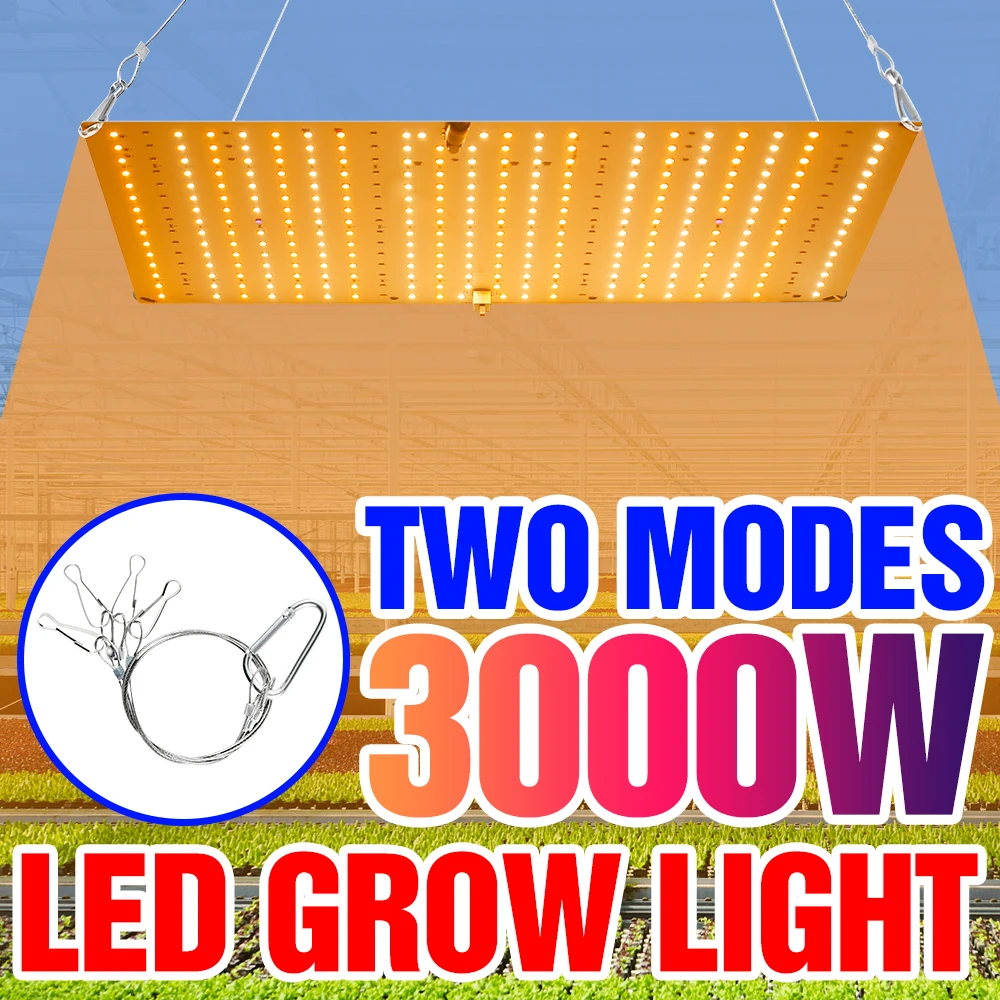 LED Grow Light Full Spectrum Phyto Light Hydroponics Plant Growth Lamp Greenhouse Flower Seeds 1500W 2000W 3000W Quantum Board