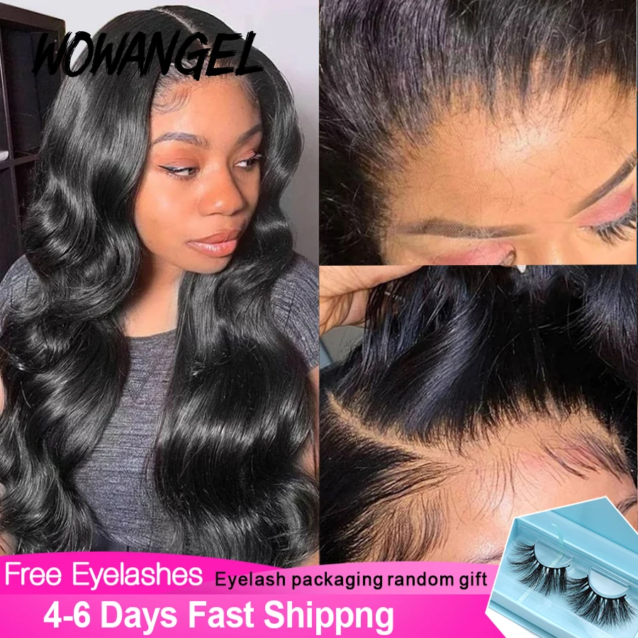 34 inches 13X4 Real Invisible Full Lace Frontal Wig Body wave HD Transparent Lace Human Hair Wigs 5x5 HD Lace Wigs Pre Plucked