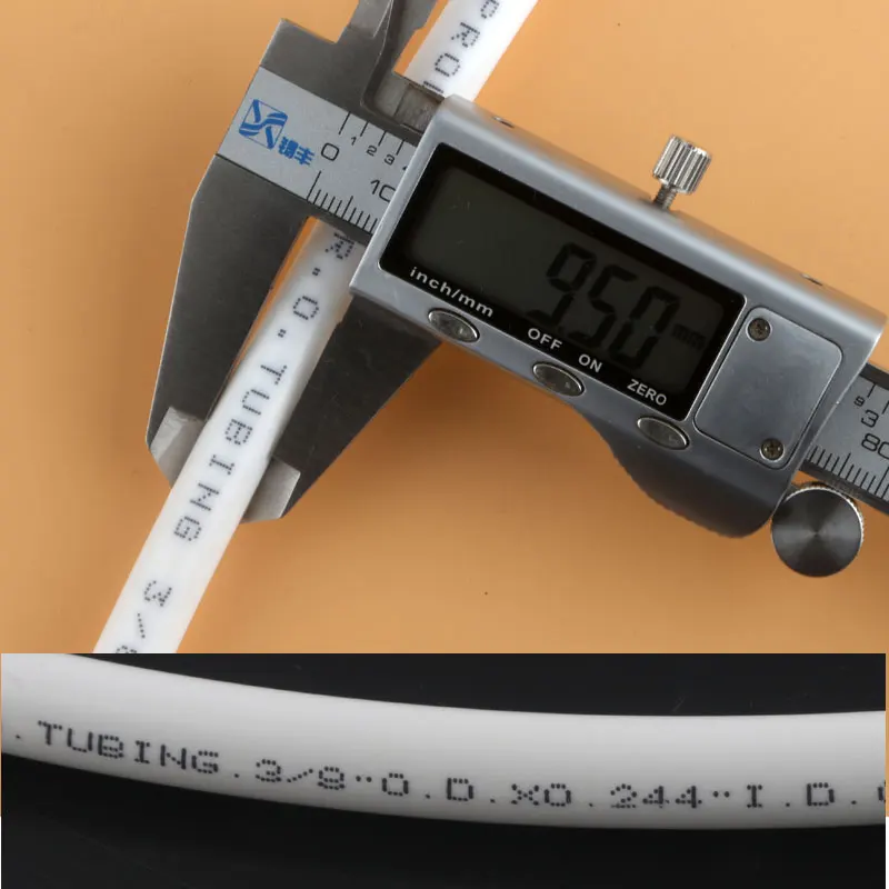 白3/8 "peパイプ品質食品グレード柔軟なホース3/8インチチューブro浄水器フィルター水族館直径9.5ミリメートルtsブランド