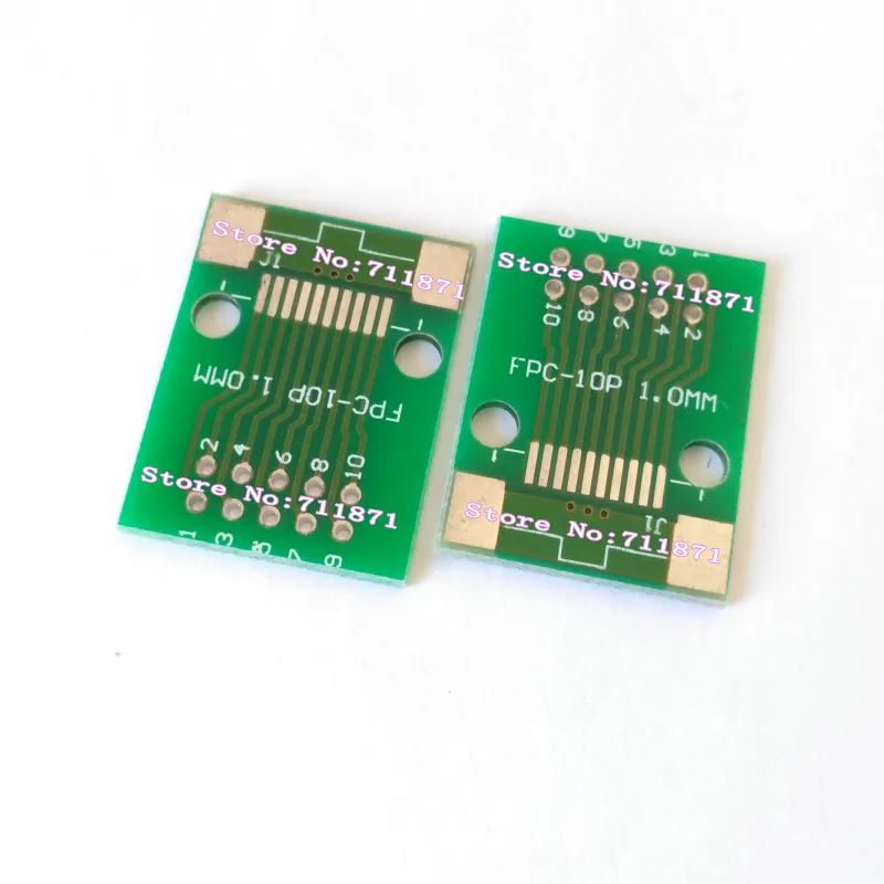 Schweißbar 0,5 1,0 Pitch 10 P 10Pin DIP FFC FPC Adapter connecter Gewohnheit geschweißte 10 Pin 10 P Schweißbar DIP FPC FFC Stecker Adapter