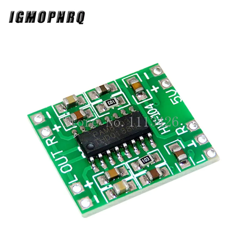 Mini PAM8403 DC 5V 2 Channel USB Digital Audio Amplifier Board Module 2 * 3W Volume Control with Potentionmeter