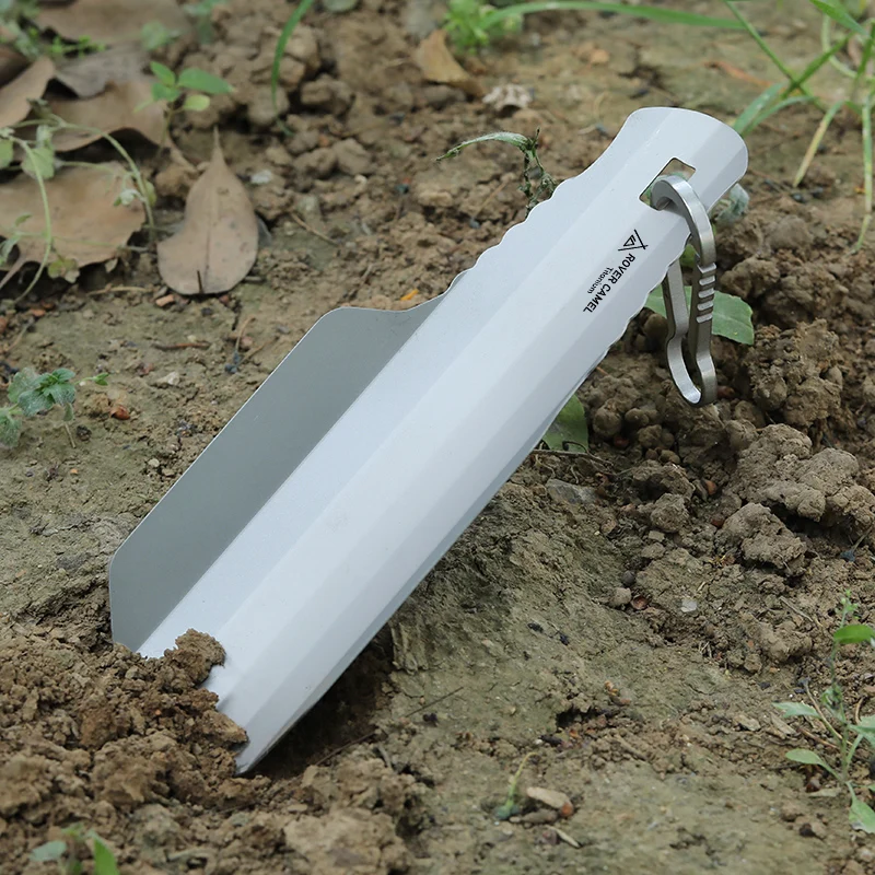 TItanium Shovel Portable Trowel for Garden and Campsite Use While Hiking Camping trowel for Outdoor Survival