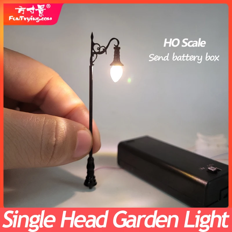 1/2pcs HO Scale Model trains Railway park garden Street Light 3V Lamppost Lamps/Model Park Lamps/Train Layout Model Park Scenery