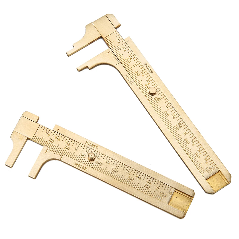 1pcs Bead Sizer Measuring Rulers Copper Double Scale Vernier Calipers Measure For Diy Bracelet Necklace Jewelry Making Tools