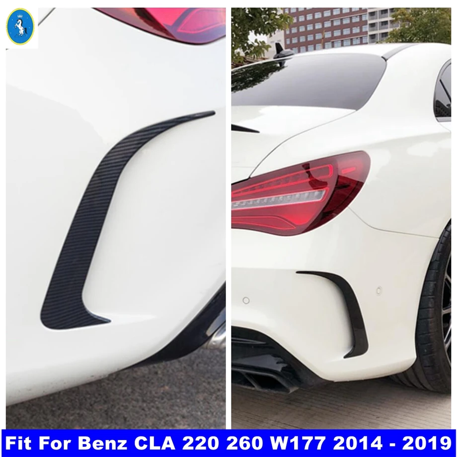 

Accessories Exterior Refit Kit Rear Bumper Spoiler Air Vent Knife Cover Trim Fit For Mercedes-Benz CLA 220 260 W177 2014 - 2019