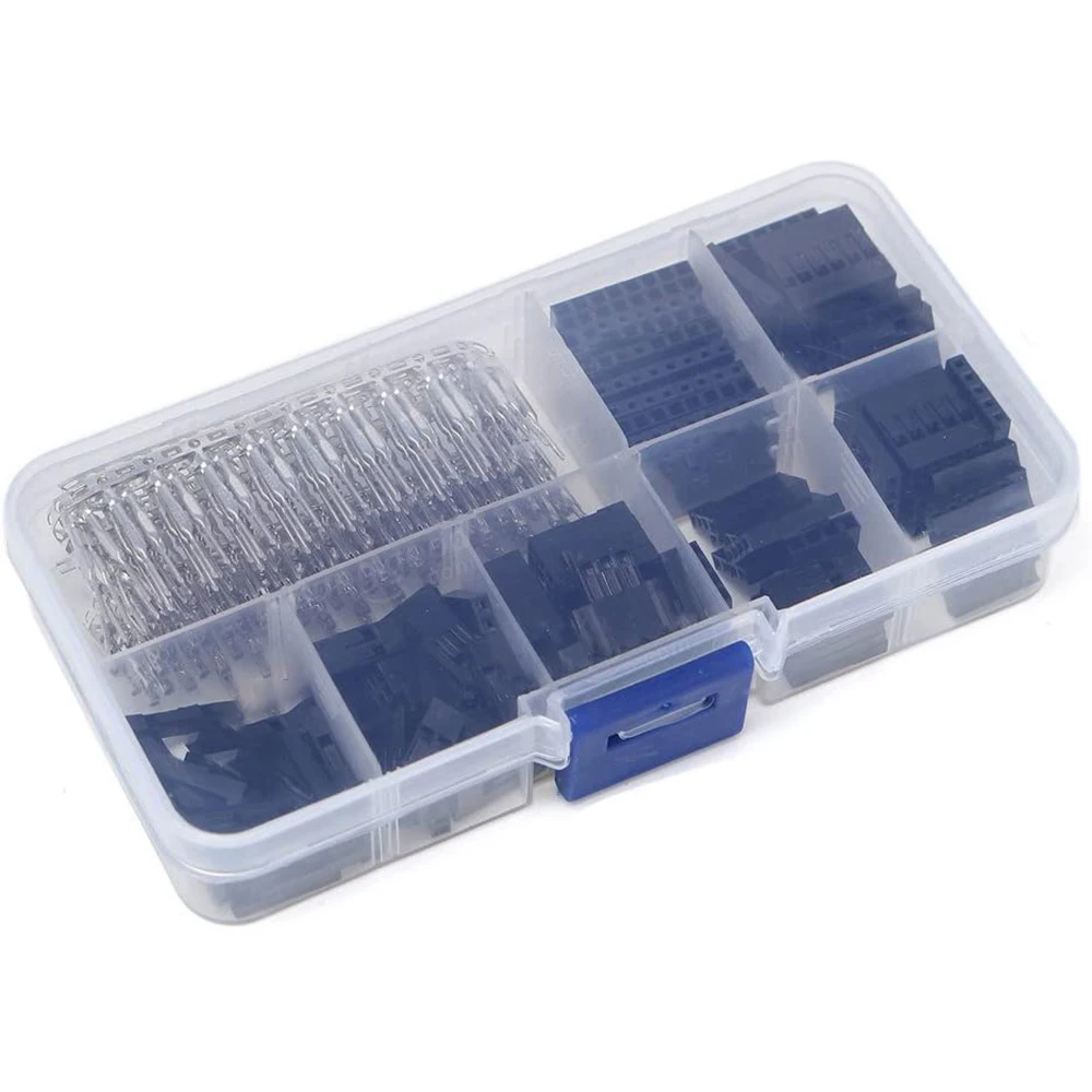 310 قطع من 2.54 مللي متر الذكور والإناث DuPont لاعبا والإناث (1Pin 2Pin 3Pin 4Pin 5Pin 6Pin 8pin) رأس موصل فرز عدة #6