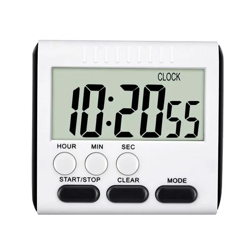 Digital Kitchen Timer Big Digits Loud Alarm Magnetic Backing Stand Cooking Count Up Countdown Clock For Cooking Baking Sports