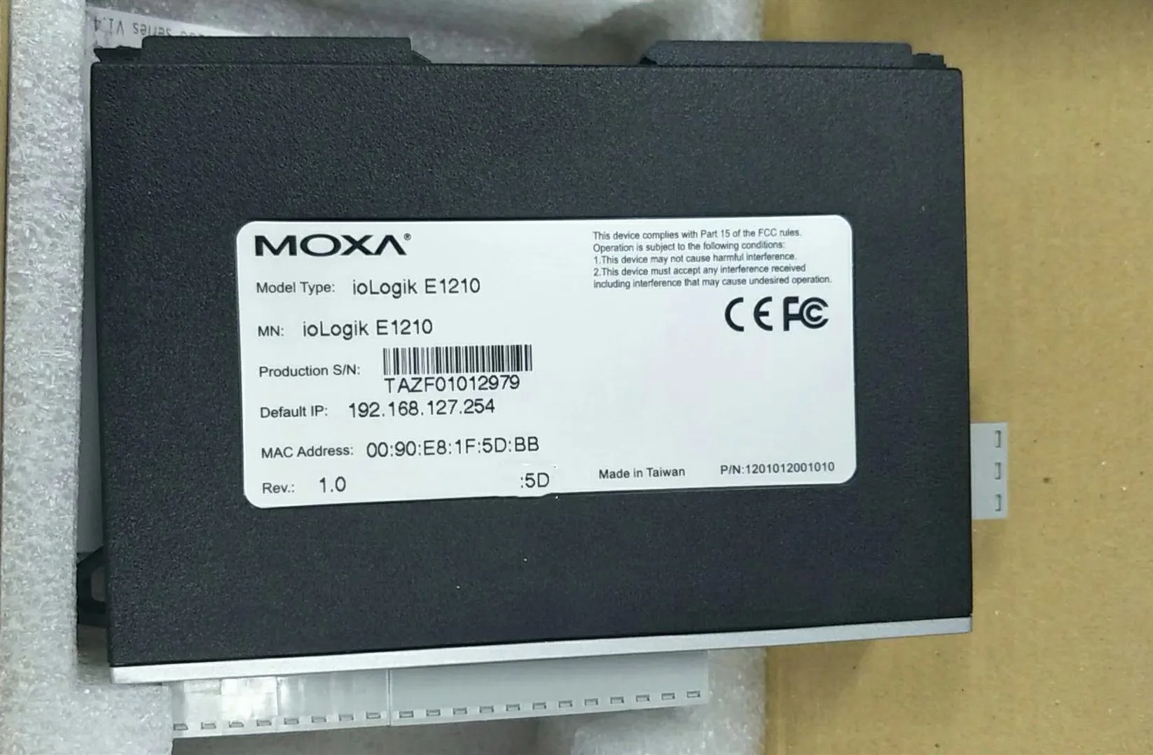 

Ethernet I/O Module E1210
