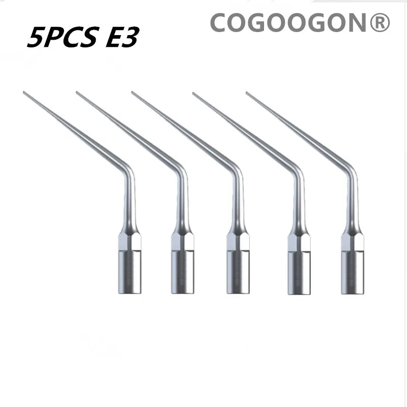 5PCS Dental Ultrasonic Scaler Tips E3 NEW Dental Ultrasonic Scaler 120 Endo tip compatible EMS/Woodpecker E3 US