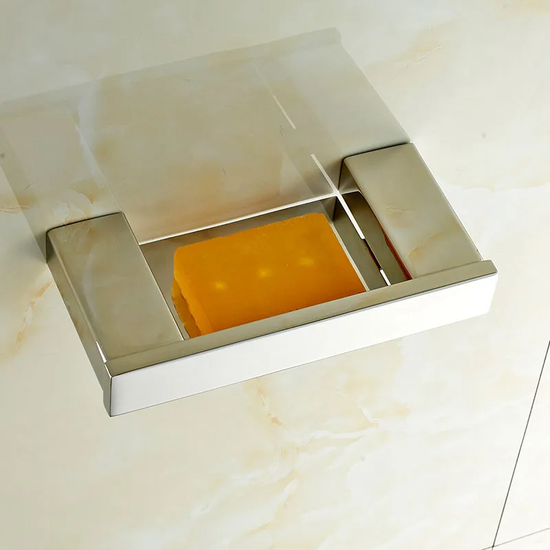 Soap Rack  Wall Mounted  Soap Holder Soap Sponge Dish Soap Dishes  Soap Dish Shelf Soap Box Drilling Bathroom Accessories