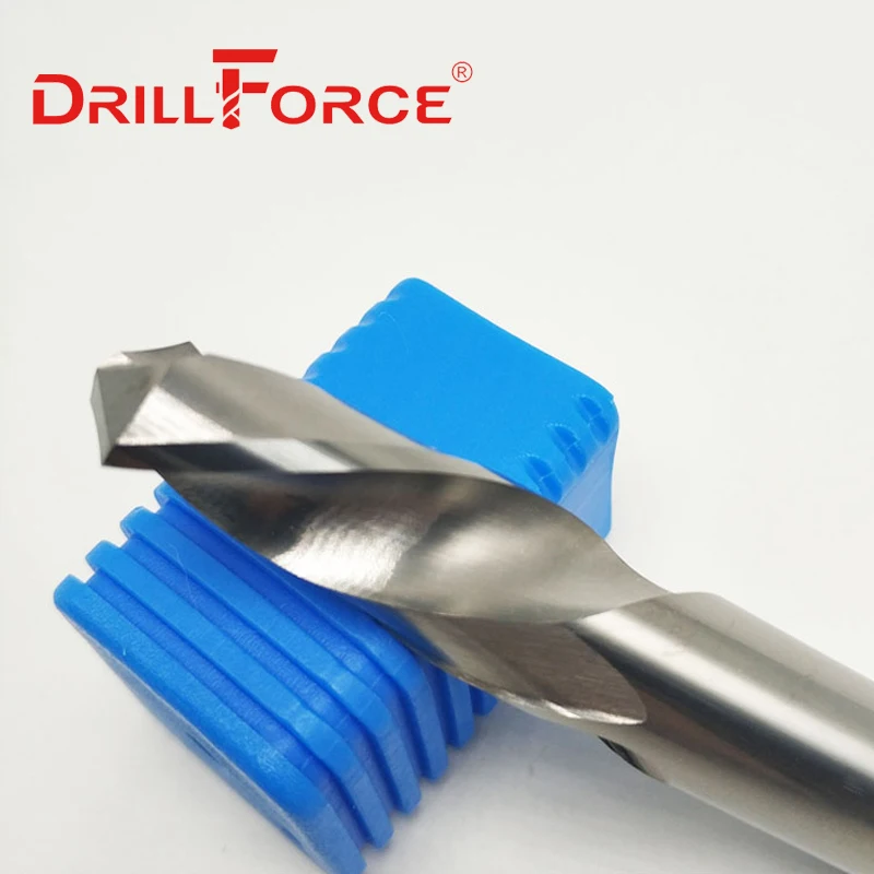 Drillforce 1 قطعة 0.5 مللي متر-20 مللي متر اليد اليسرى الصلبة كربيد لقمة ثقب عكس دوامة الناي تويست مثقاب الخشب لأداة سبائك الصلب المقاوم للصدأ