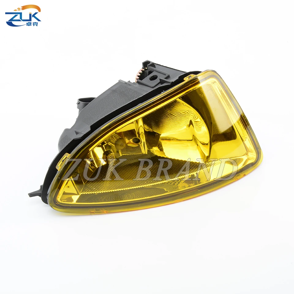 ZUK Yellow Front Bumper Fog Light Reflector Lamp Set For HONDA CIVIC 2004 2005 ES Foglight Foglamp Kit With Cables Switch Relay