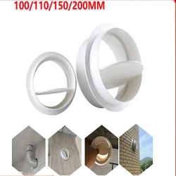 100mm 150mm Draft Blocker Damper Ventilation Check Valve Draught Back Shutter for Inline Ducting Kitchen  Home Ventilation Grill