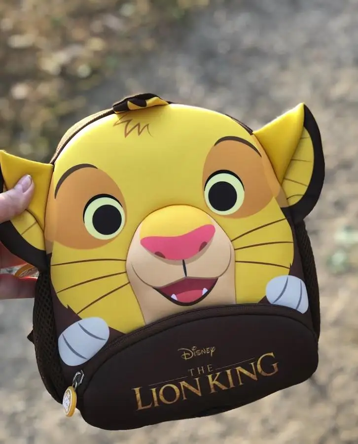 2021 Hot High Quality Genuine The Lion King Simba Backpack Kids anti-lost Lion King School cute Bag Children toy Birthday gift