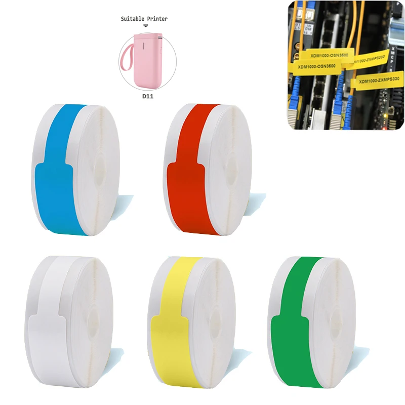 Niimbot  D11/D110/D101 Cable Label Printing Sticker Communication Room Telecom Network Cable Cable Optical Cable P Type Label