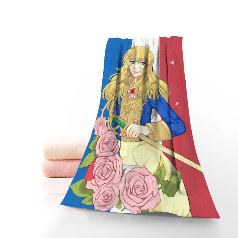 

Custom The Rose of Versailles Towel Printed Cotton Face/Bath Towels Microfiber Fabric For Kids Men Women Shower Towels 70X140cm