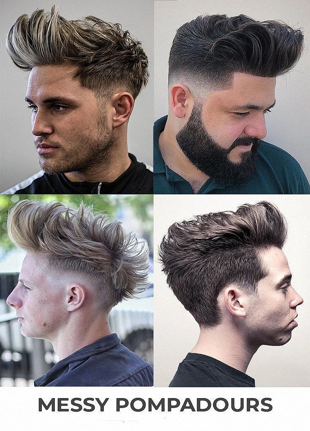 Best MESSY HAIRSTYLES FOR MEN Barber Shop Decor Wall Sticker Haircut Beard Posters Banner & Flag Wall Chart Flag Canvas Painting