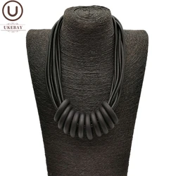 UKEBAY New Choker Necklaces Women Handmade Designer Luxury Necklace Jewelry Gothic Rubber Chain Harajuku Chokers Female Jewelry