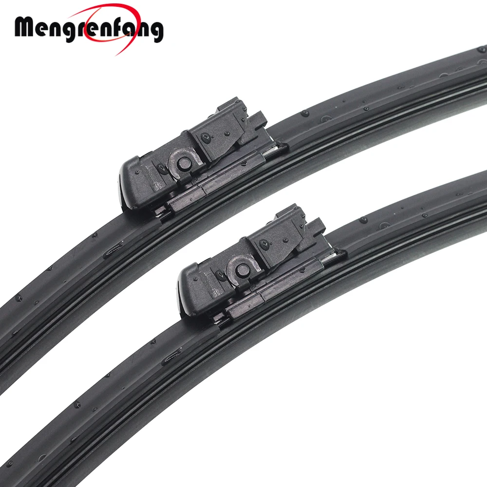 For Chevrolet Volt Car Front Windscreen Wiper Soft Rubber Wiper Blades Push Button Arms 2011 2012 2013 2014 2015 2016 2017