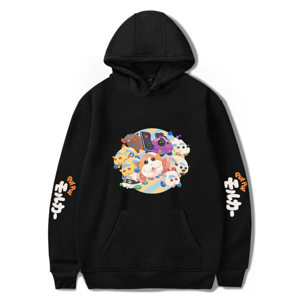 

Pui Pui Molcar Anime Hoodies Women Men Long Sleeve Hooded Sweatshirts Unisex Streetwear Pullovers Fashion Clothes
