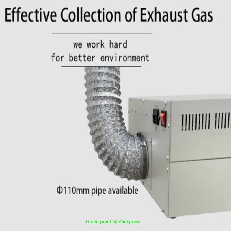 PUHUI – dispositif de récupération des gaz d'échappement pour éviter la Pollution à l'intérieur, T-962A + tuyau de chauffage infrarouge IC, collecte d'accessoires, nouveau