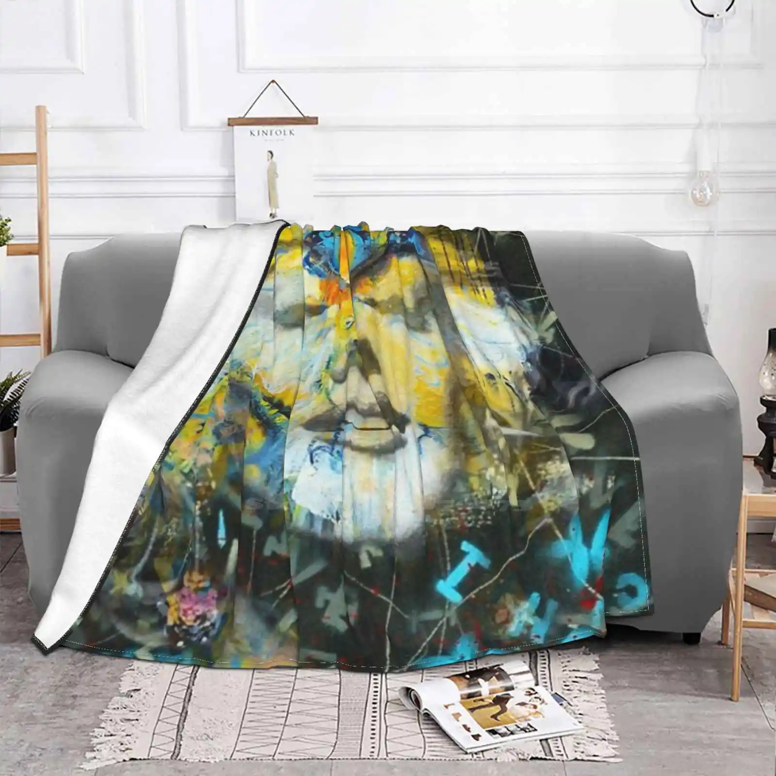 Marilyn Potrait New Selling Custom Print Flannel Soft Blanket Marilyn Monroe Music Hip Hop Nambahi Rap Childish Childish