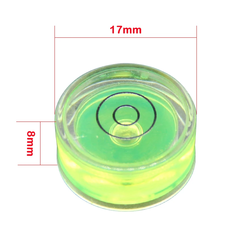 アクリル水平水準器,高精度水平ビーズ,17x8mm,(100およびピース/ロット)