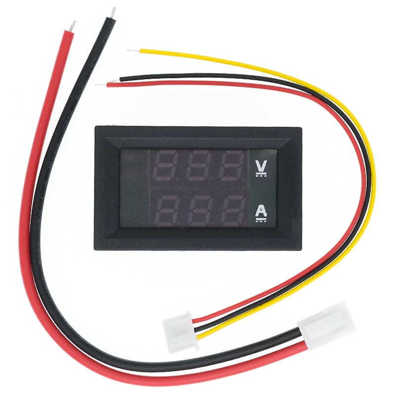 DC 0-100V 10A woltomierz cyfrowy amperomierz podwójny wyświetlacz detektor napięcia miernik prądu Panel amper woltomierz 0.28 \