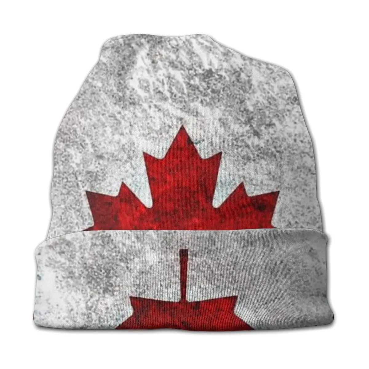 Canada Flag Retro Vintage Classic Style Washed Warm Bonnet Cycling Casual Beanies Protection Men Women Hats