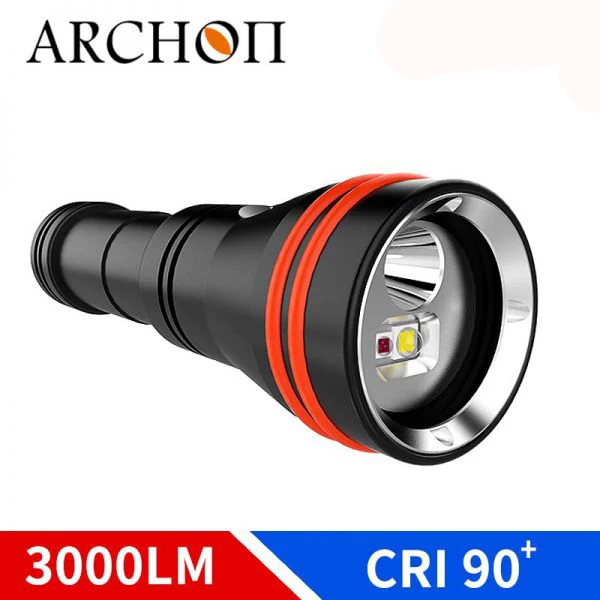 ARCHON D15VP II W21VP II Dive Video Light 3 color 3000LM dive HD video fill Flashlight with 21700 Type-c usb charging battery