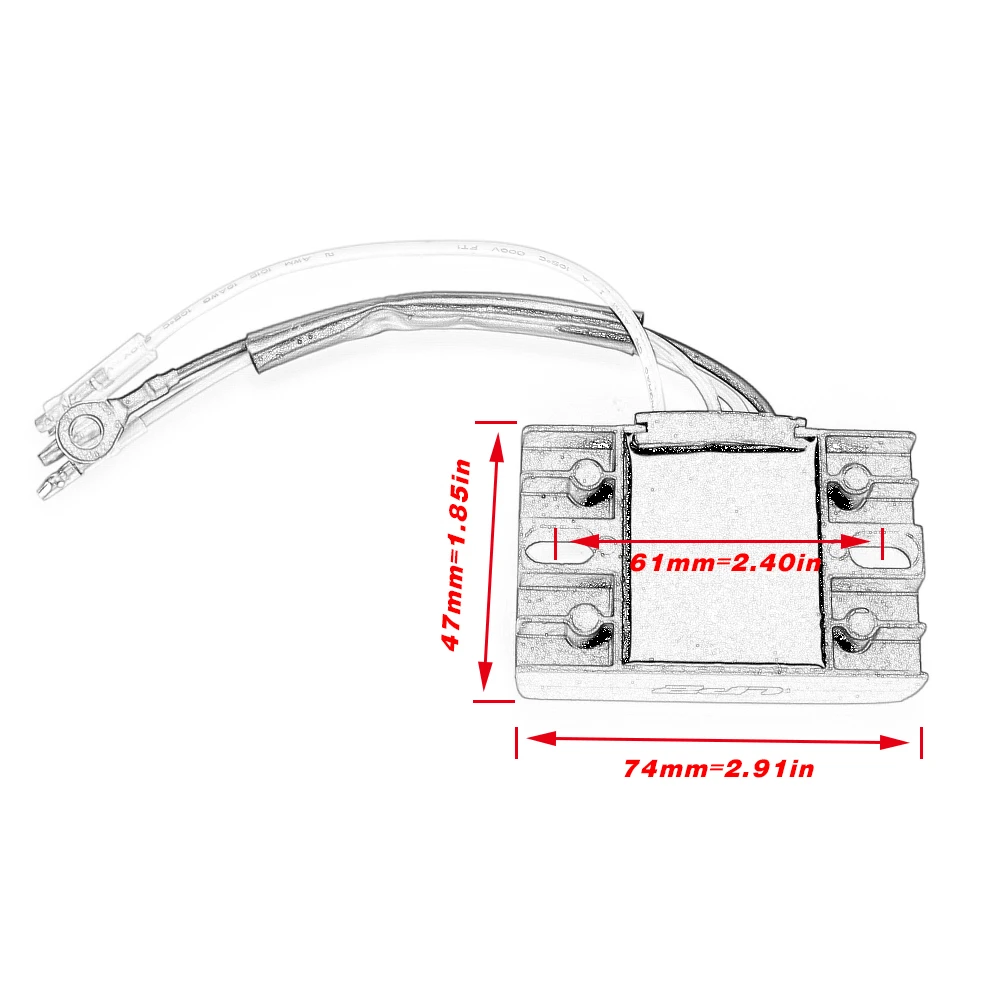 Outboard Motors Voltage Regulator Rectifier For Suzuki DF9.9 2005-2009 DF15 2004-2012 Current Rectifier 32801-94J00 32801-94J01