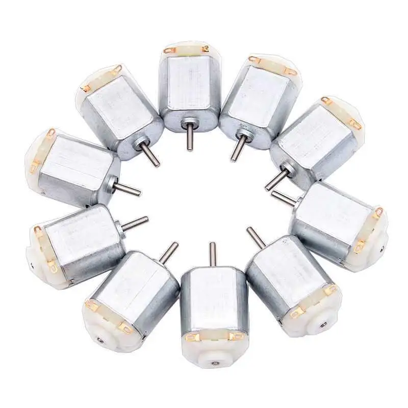 

10Pcs 130 Micro DC Motor 3V-6V 8000RPM Miniature Electric motor four-wheel motor small DIY Toys Hobbies Smart Car