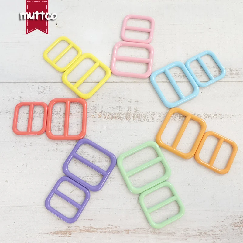 

100pcs/lot Metal Colourful adjustable buckle hardware for 20mm and 25mm webbing DIY Dog Leash parts top quality 7 colours